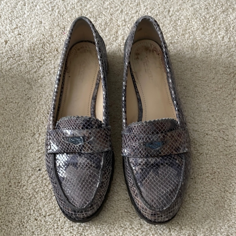 Coach printed snake loafers